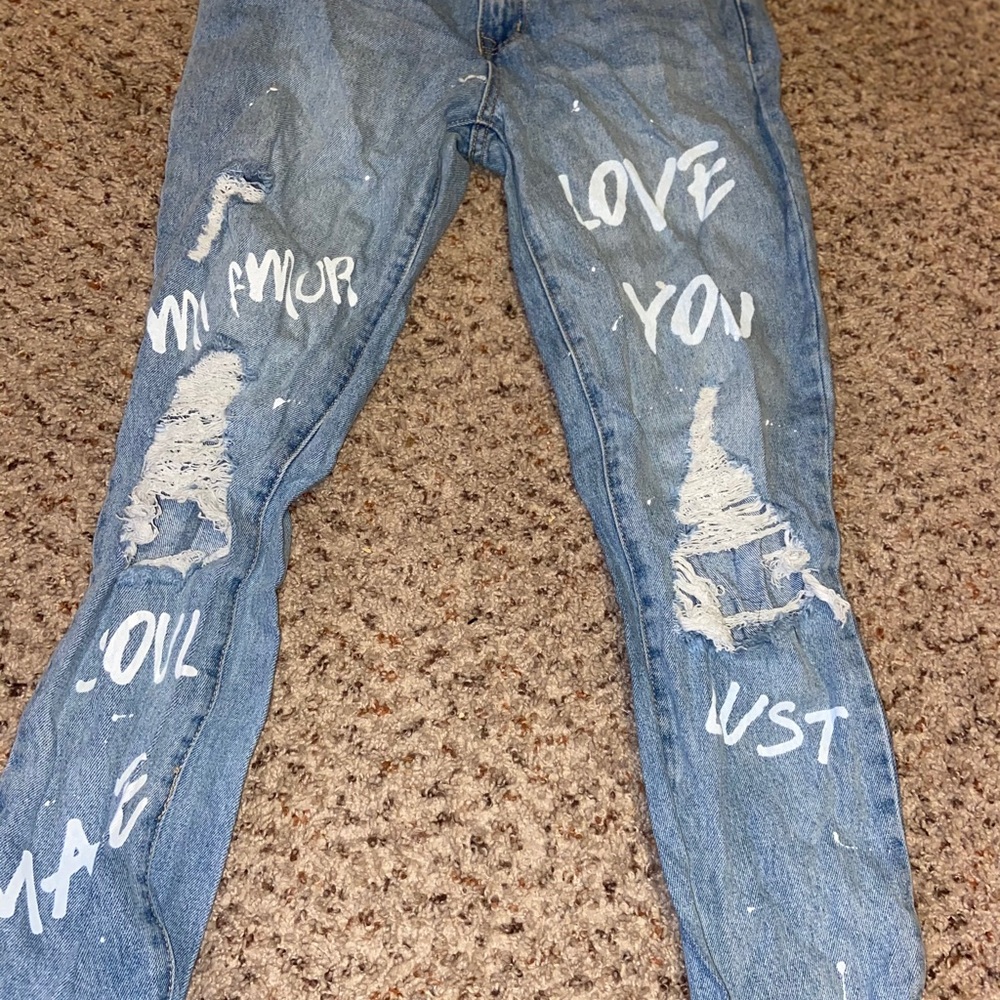 Demin high waisted jeans
